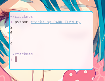 Running the Python script