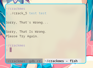 Running with 2 arguments